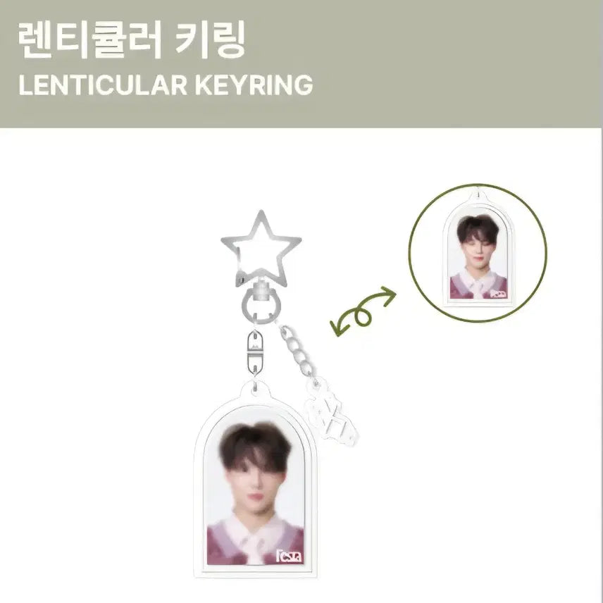 [BUNJANG] Kim Junsu Lenticular Keyring / 김준수 렌티큘러 키링 (새상품)