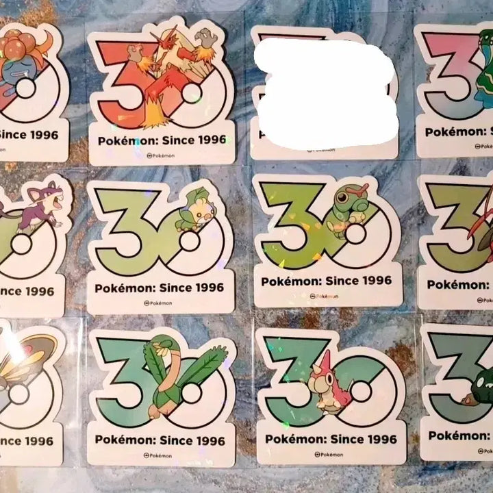 [BUNJANG] Pokemon 30th Anniversary Sticker Collection / 포켓몬 "30주년 스티커 모음" 장당 2000원
