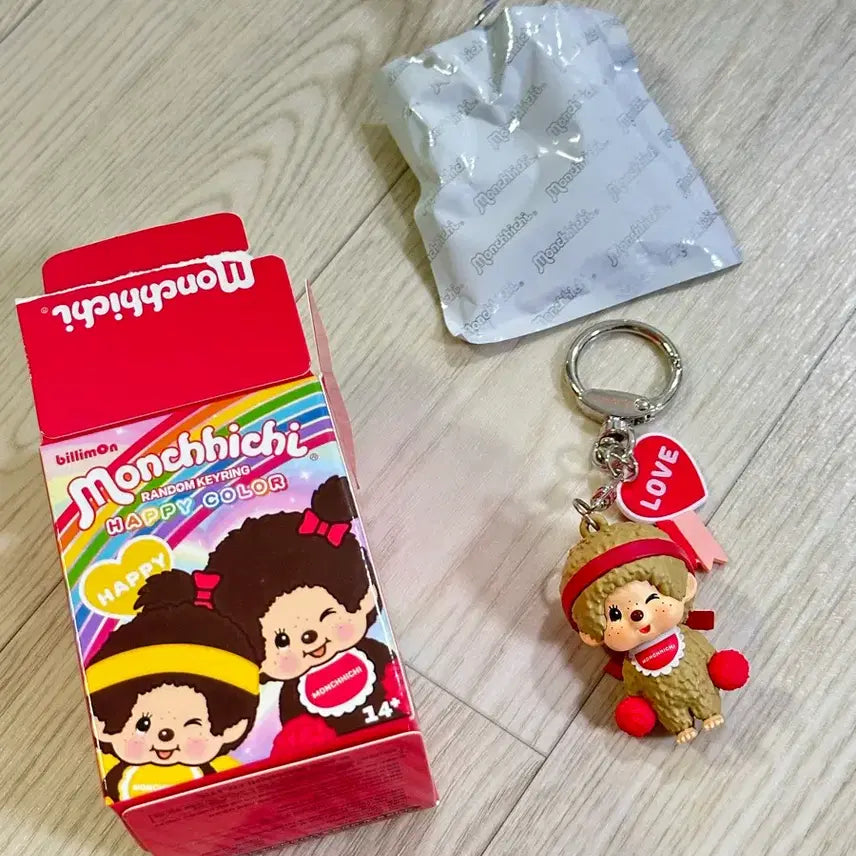 [BUNJANG] Monchhichi Happy Color Random Keyring Secret / 몬치치 해피 컬러 랜덤 키링 시크릿