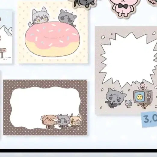 [BUNJANG] Gwaedam Office Story Paper Sticker Pack / 괴담출근 모조지팩 모조지스티커