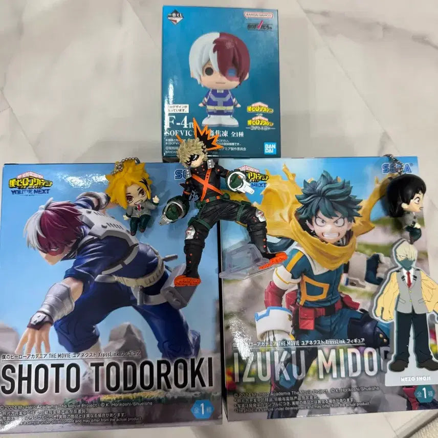 [BUNJANG] My Hero Academia Todoroki, Midoriya, Bakugo Figure Bundle Set / 나히아 토도로키, 미도리야, 바쿠고 피규어 및 나머지 일괄