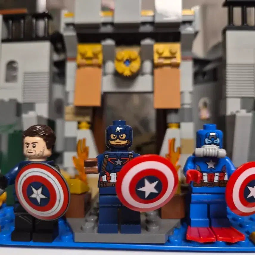 [BUNJANG] LEGO Captain America &amp; Bucky Barnes 5-Figure Set / 5종 마블 레고 캡틴 아메리카 및 버키 반즈 피규어