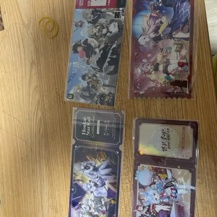[BUNJANG] HoYoVerse Ticket Goods Bundle (Genshin Impact, Honkai: Star Rail) / 호요랜드 티켓 굿즈 4개 묶음