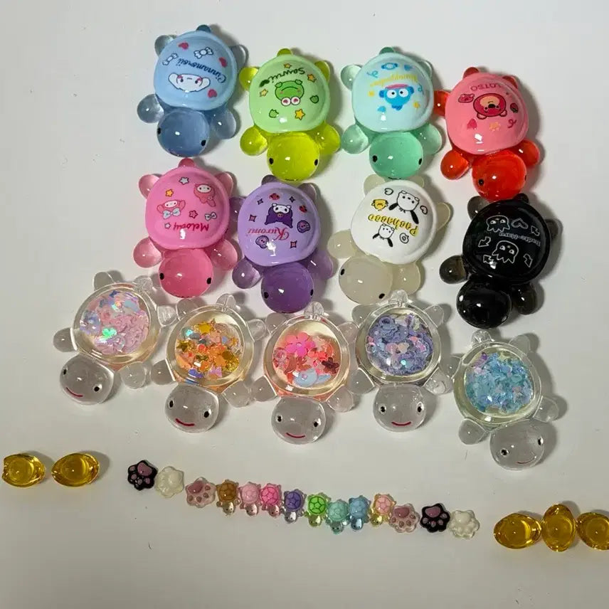 [BUNJANG] Sanrio Characters Turtle Figure Bundle Set / 산리오 캐릭터 거북이 피규어 일괄판매