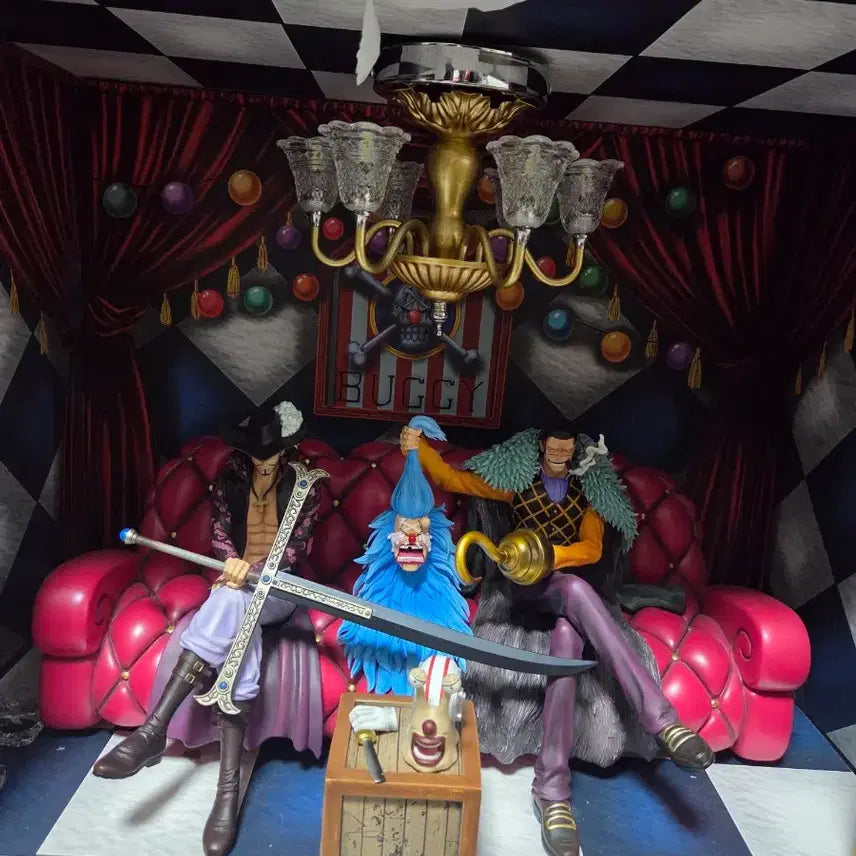 [BUNJANG] TMD Studio One Piece Cross Guild Mihawk, Crocodile, Buggy Resin Statue / TMD 스튜디오 원피스 크로스길드 미호크 크로코다일 버기 레진피규어