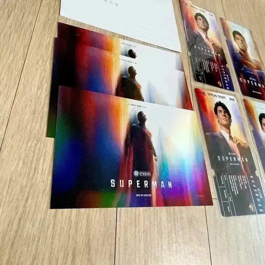 [BUNJANG] Superman IMAX Poster &amp; Special Ticket Bundle / [2종일괄]슈퍼맨 스페셜티켓+엽서 아이맥스 포스터 TTT씨네큐 수퍼맨스티