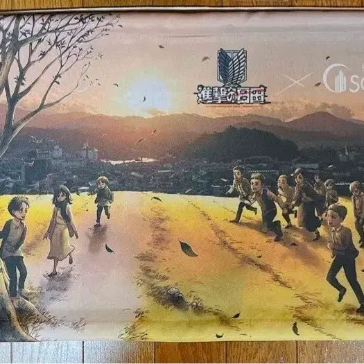 [BUNJANG] Attack on Titan Hotel Sosea Collaboration Tapestry (Sealed) / [미개봉] 진격의 거인 호텔 소시아 콜라보 태피스트리