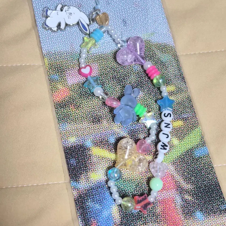[BUNJANG] NewJeans Pop-up Beaded Strap Keychain Sealed / 뉴진스 팝업 비즈스트랩 키링 미개봉