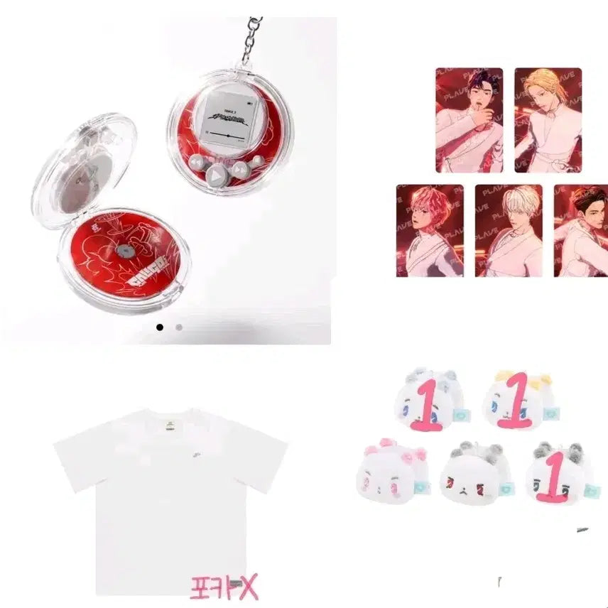 [BUNJANG] PLAVE Concert MD Bundle Set (Photocard Pack, Mini CDP Voice Keychain, T-Shirt) + Elder Siblings Cafe Lucky Draw / 플레이브 콘서트 md 원가양도 + 맏형즈 카페 럭드 일괄양도