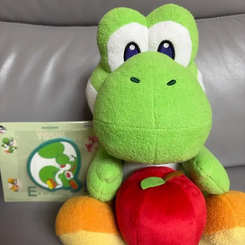 [BUNJANG] Nintendo Super Mario Yoshi Doll A Prize &amp; Cup Coaster E Prize Ichiban Kuji Bundle Set / [일괄/새상품] 닌텐도 슈퍼마리오 요시 인형 A상&amp;컵 코스터 E상 이치방쿠지 제일복권