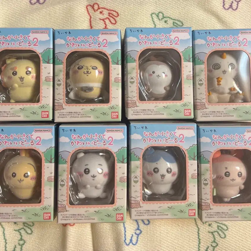 [BUNJANG] Chiikawa Fluffy Character Figure 8-Piece Set / 치이카와 플로키 캐릭터 피규어 8종 세트