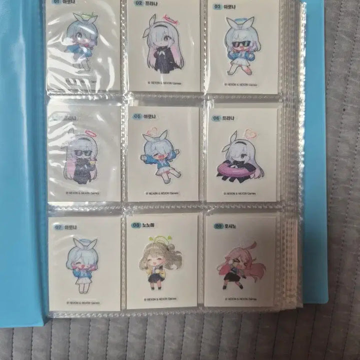 [BUNJANG] Blue Archive Sticker Collection - Full Set 1, Partial Set 2 / 블루아카이브 띠부씰 1탄 전종 2탄일부 팝니다