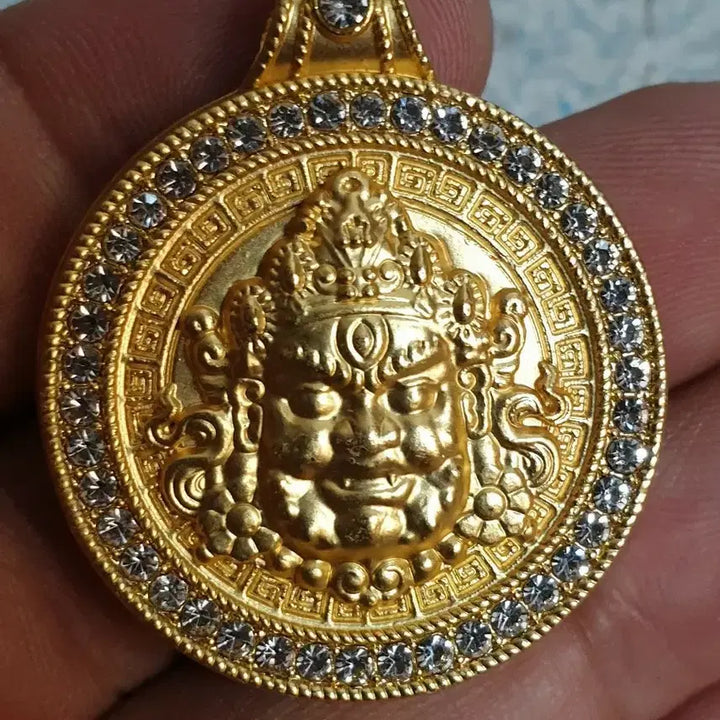 [BUNJANG] Chinese Coin Pendant with Chilbo Decoration / ㅊ20.치우천왕.신선.보살.부처님.쌍용.목걸이.펜던트.호신불.칠보장식.금화.은화.중국동전