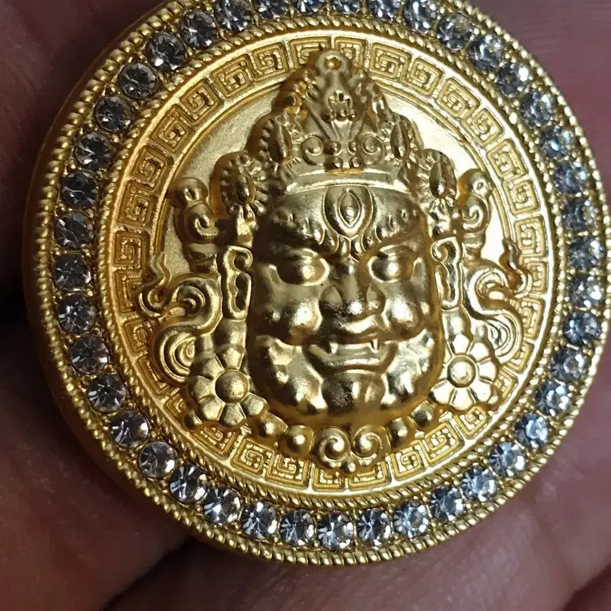 [BUNJANG] Chinese Coin Pendant with Chilbo Decoration / ㅊ20.치우천왕.신선.보살.부처님.쌍용.목걸이.펜던트.호신불.칠보장식.금화.은화.중국동전