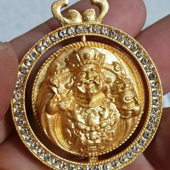 [BUNJANG] Chinese Coin Pendant with Cloisonné, Gold and Silver Leaf / ㅊ9.복신.신선.보살.부처님.쌍용.목걸이.펜던트.칠보장식.금화.은화.중국동전