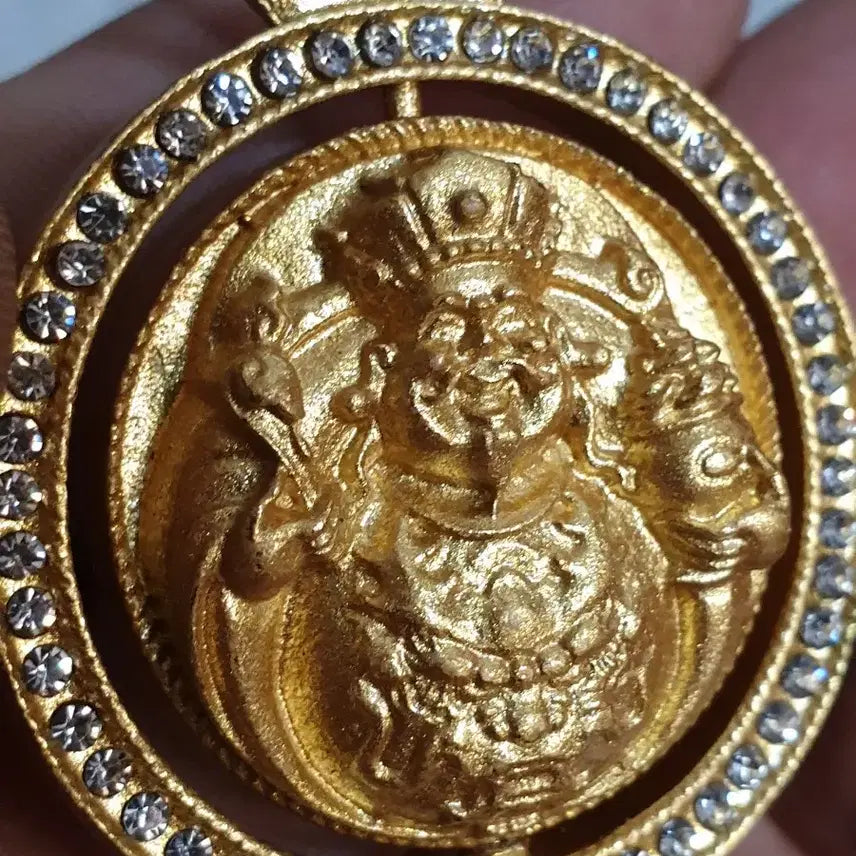 [BUNJANG] Chinese Coin Pendant with Cloisonné, Gold and Silver Leaf / ㅊ9.복신.신선.보살.부처님.쌍용.목걸이.펜던트.칠보장식.금화.은화.중국동전