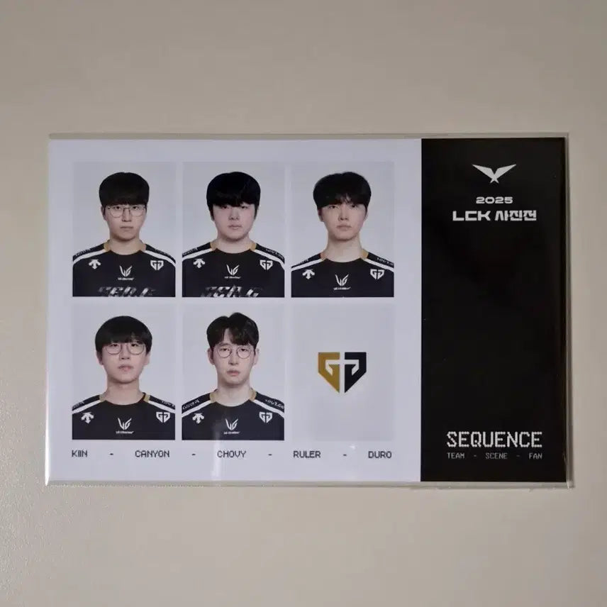 [BUNJANG] Gen.G 2025 LCK Photo Exhibition Sequence Group Authentic Photocard / 2025 LCK 사진전 시퀀스 젠지 단체 증명사진 증사 포토카드
