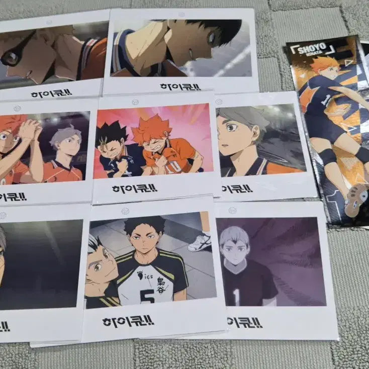 [BUNJANG] Haikyuu!! Hinata Shoyo Bundle Set / 하이큐 히나타 후와코로링, 스티커 등 일괄