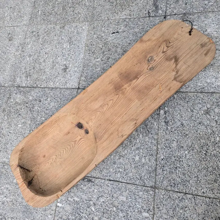 [BUNJANG] Namhae Log Slab Coffee Table / 길이 118cm의 통나무 남해 떡판