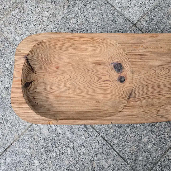 [BUNJANG] Namhae Log Slab Coffee Table / 길이 118cm의 통나무 남해 떡판