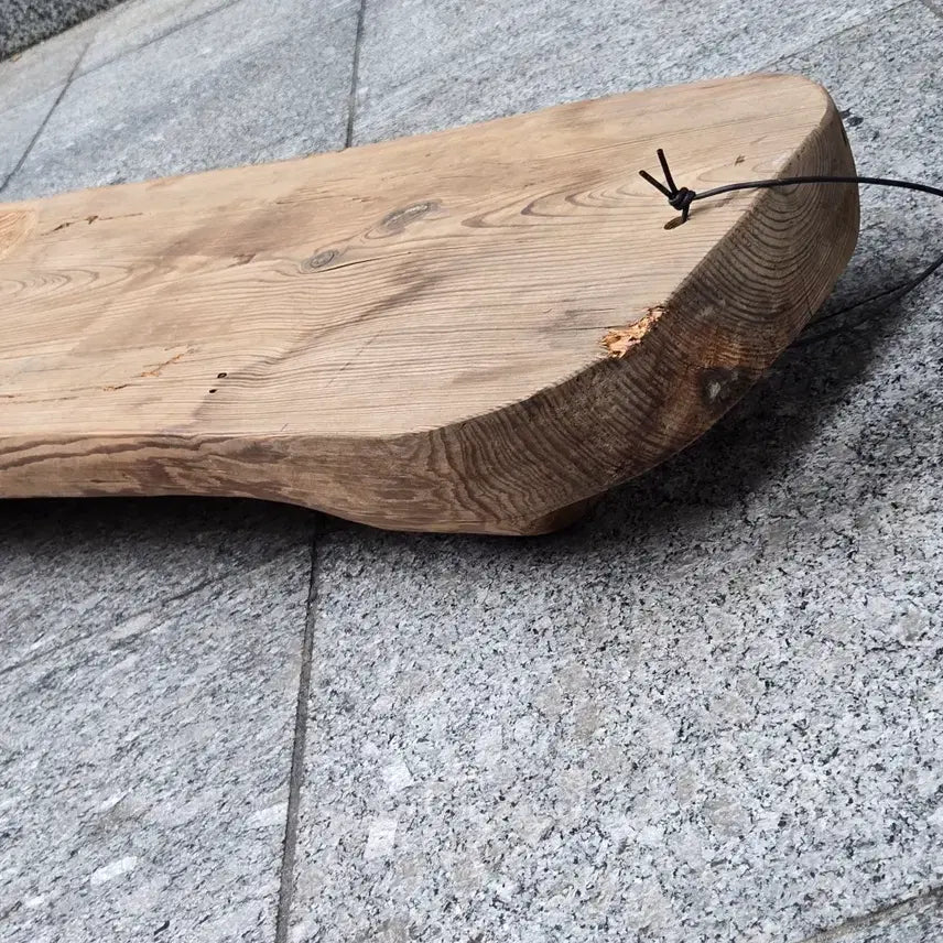 [BUNJANG] Namhae Log Slab Coffee Table / 길이 118cm의 통나무 남해 떡판
