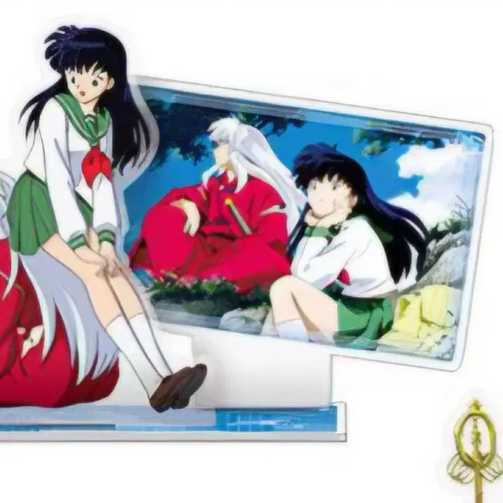 [BUNJANG] Inuyasha Hongdae Pop-Up Fair Limited Acrylic Stand (Inuyasha &amp; Kagome Couple) / 현물)이누야샤 홍대 팝업 페어 아크릴 스탠드 미개봉 판매