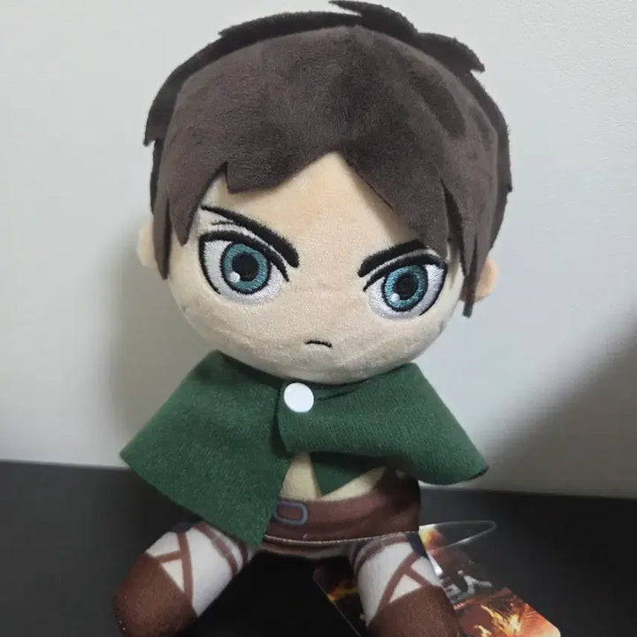[BUNJANG] Attack on Titan Eren Yeager Osowari Plush Doll / [진격의 거인] 진격거 오스와리 누이 에렌 인형