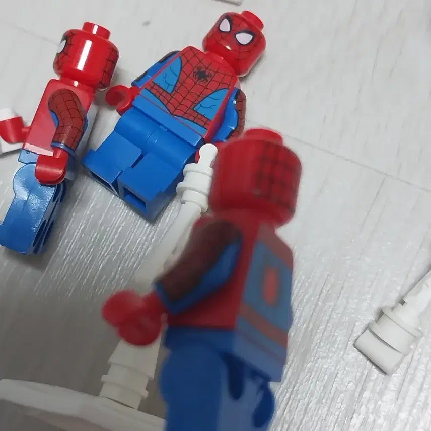 [BUNJANG] LEGO Spider-Man Figures 4-Piece Bundle with Webs / 레고 스파이더맨 피규어 4개 웹 포함 일괄