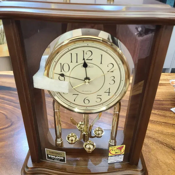 [BUNJANG] Seiko RW215B Wooden Rotary Pendulum Chiming Clock (NOS, 1994) / [NOS/1994년 데드스탁] 박스제 박물관급 세이코(SEIKO) 원목 회전추 차임 시계 RW215B