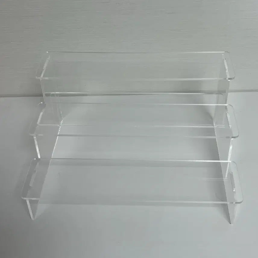 [BUNJANG] 3-Tier Clear Acrylic Display Stand Organizer / 투명 아크릴 3단 진열대 스탠드 장식장