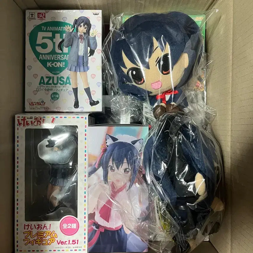 [BUNJANG] K-On! Azusa Nakano Bundle Figure Set / 케이온 아즈사 피규어 일괄 처분