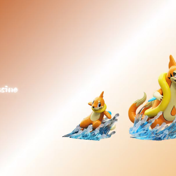 [BUNJANG] Scale World Quagsire &amp; Dewgong Evolution Line Resin Statue / 스케일월드 Limousine 브이젤 플로젤 진화트리 포켓몬 레진