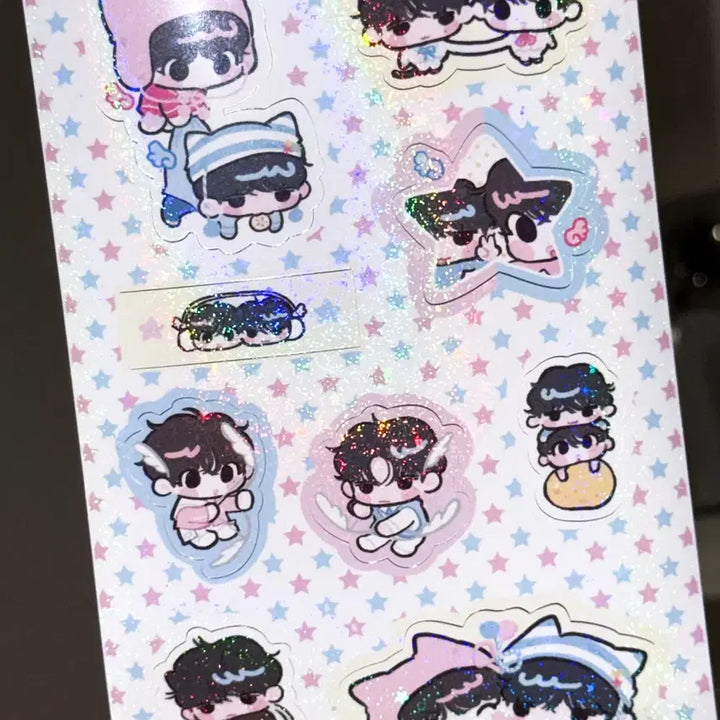 [BUNJANG] NCT WISH Sakuya Bukku Bukku Cheese Balls Sio Bangs Sticker Set / 엔시티위시 부쿠 부끄 치즈볼즈 시오빵즈 사쿠야 스티커