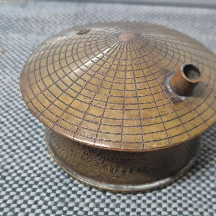 [BUNJANG] Mongolian Tent Shaped Bronze Inkstone / 몽골텐트연적(동)