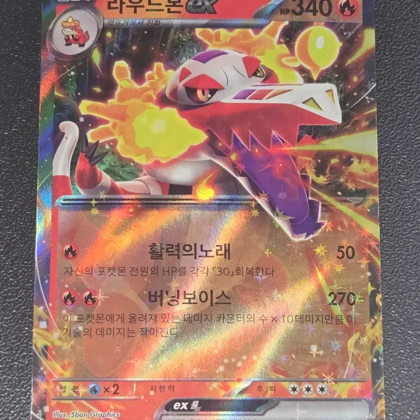 [BUNJANG] Pokemon Card Loudred EX RR / 포켓몬 카드 라우드본EX RR
