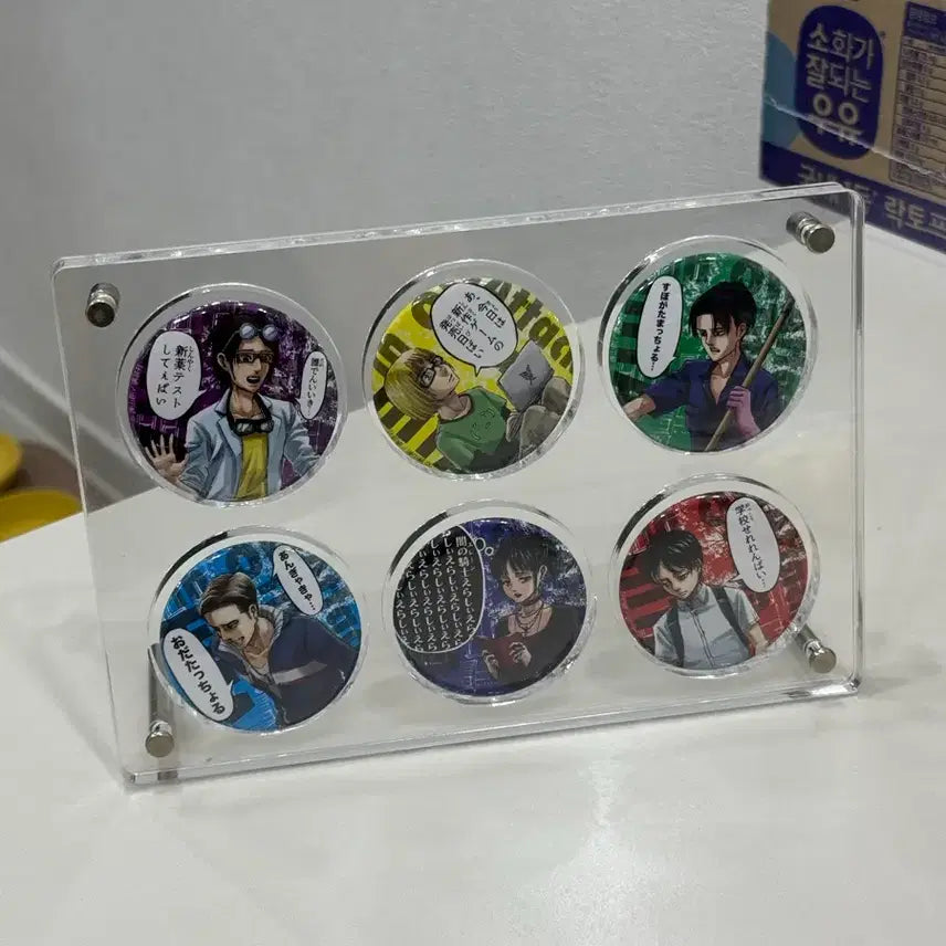 [BUNJANG] Attack on Titan Set of 6 Badges / 일본가서 사온 뱃지 6종 진격의거인
