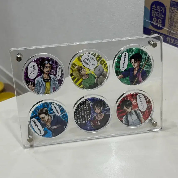 [BUNJANG] Attack on Titan Set of 6 Badges / 일본가서 사온 뱃지 6종 진격의거인
