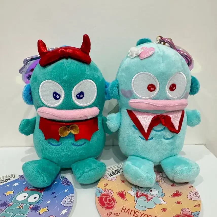 [BUNJANG] Hong Kong Gyodong Angel Devil Mascot Plush Keyring / [레어]홍콩 한교동 천사 악마 마스코트 인형 키링
