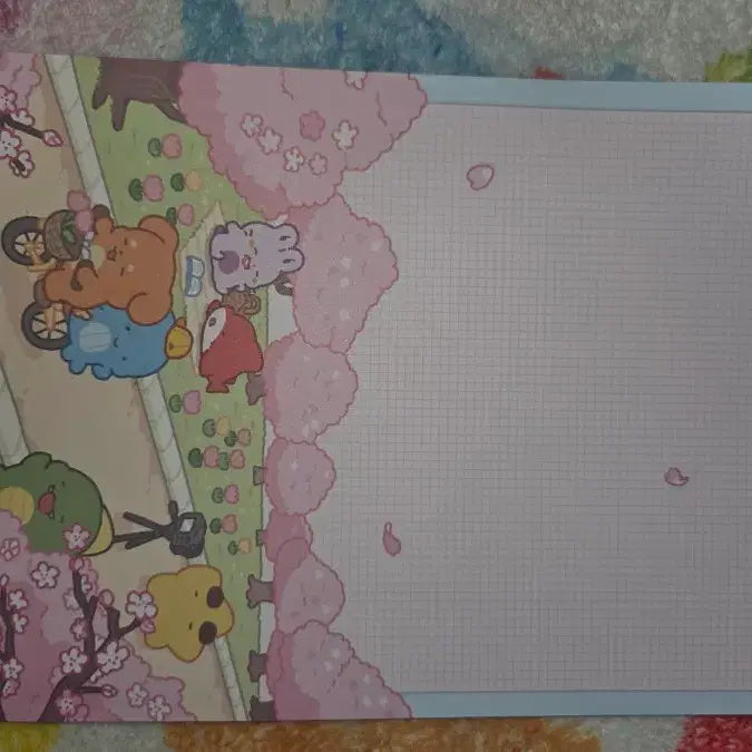 [BUNJANG] Pixely Spring Memo Pad / 픽셀리 봄 메모패드