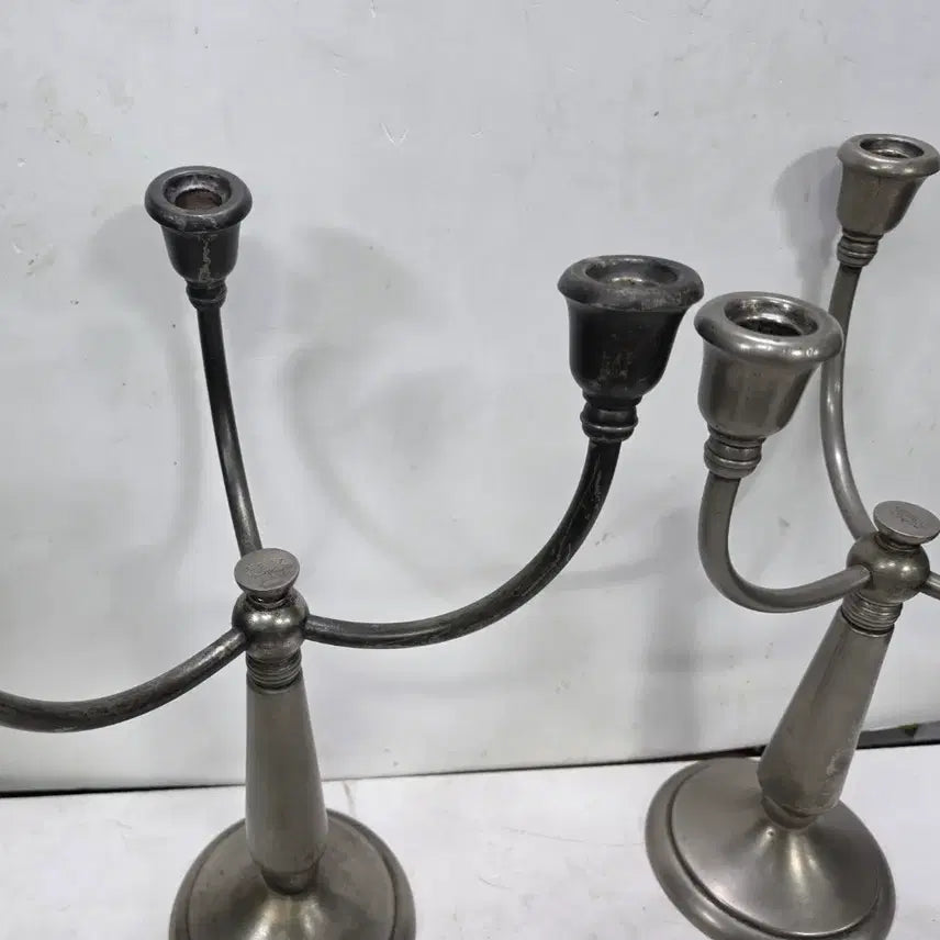 [BUNJANG] Large 3-Arm Candelabra Set - Antique Style / 3구 촛대 셋트/촛대