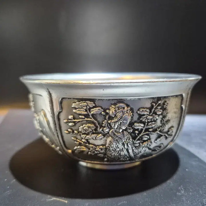 [BUNJANG] Brass Beauty Painting Tea Bowl / 백동 미인도 다완