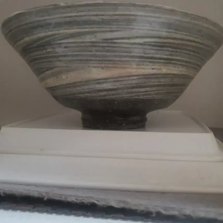 [BUNJANG] Joseon Dynasty Celadon Inlaid Spiral Pattern Plate/Tea Bowl / 분청사기상감나선무늬접시/다완