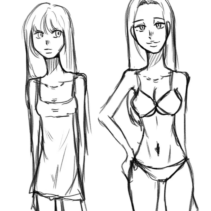 [BUNJANG] Female Character Sketch Art Commission / 여캐 낙서 커미션