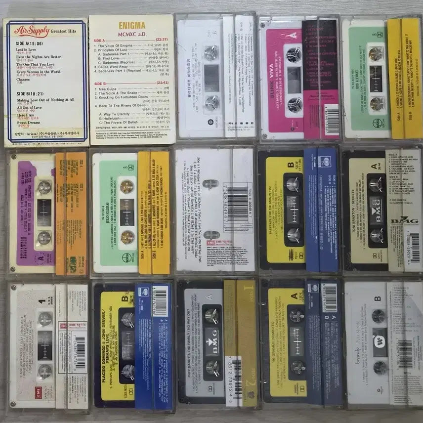 [BUNJANG] Pop Rock 15 Cassette Tapes (Unsealed) / 팝록 15장 (개봉 카세트테이프)
