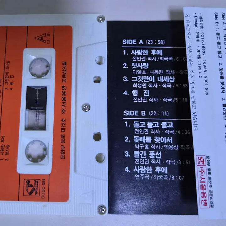 [BUNJANG] Jeon In-kwon Best Unsealed Cassette Tape / 전인권 - 베스트 (개봉 카세트테이프)