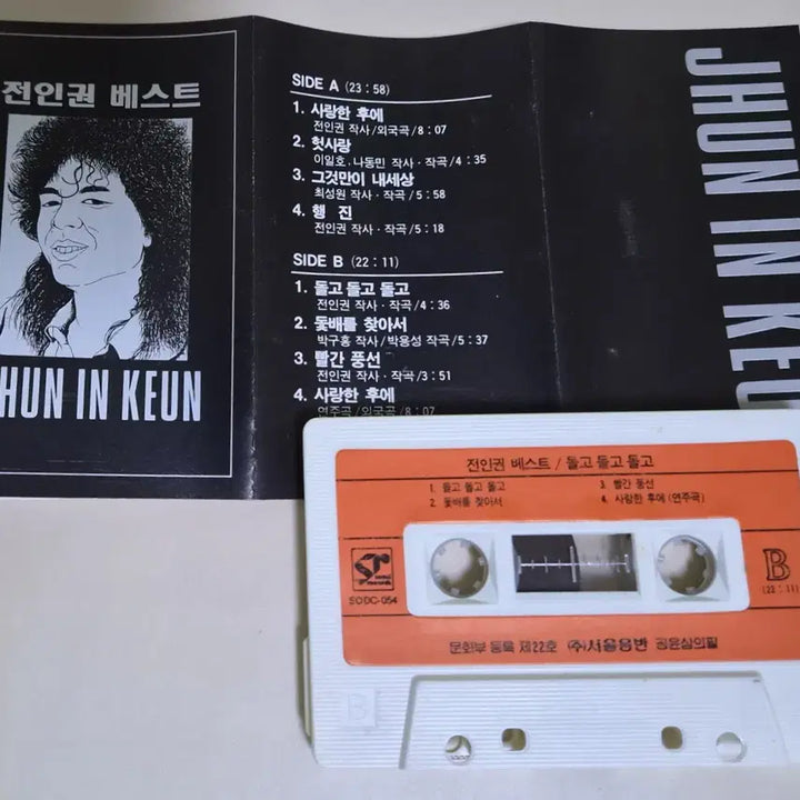 [BUNJANG] Jeon In-kwon Best Unsealed Cassette Tape / 전인권 - 베스트 (개봉 카세트테이프)