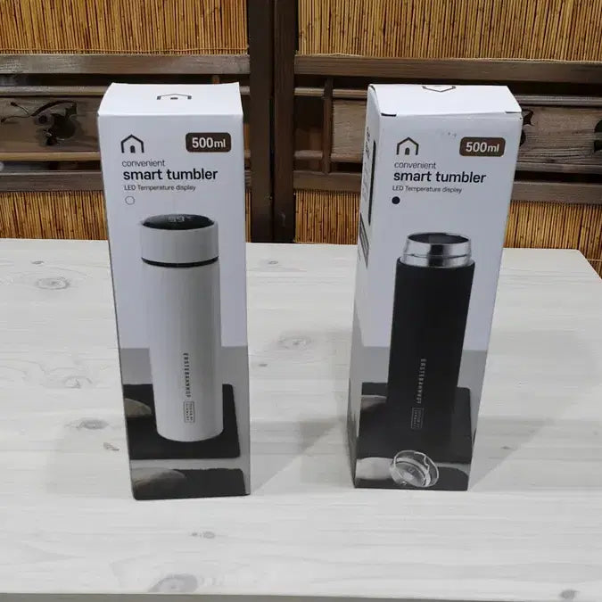 [BUNJANG] Esteban Hoff Smart Tumbler Bundle Set (White &amp; Black) / 미개봉 에스테반호프 스마트 텀블러 2개 일괄