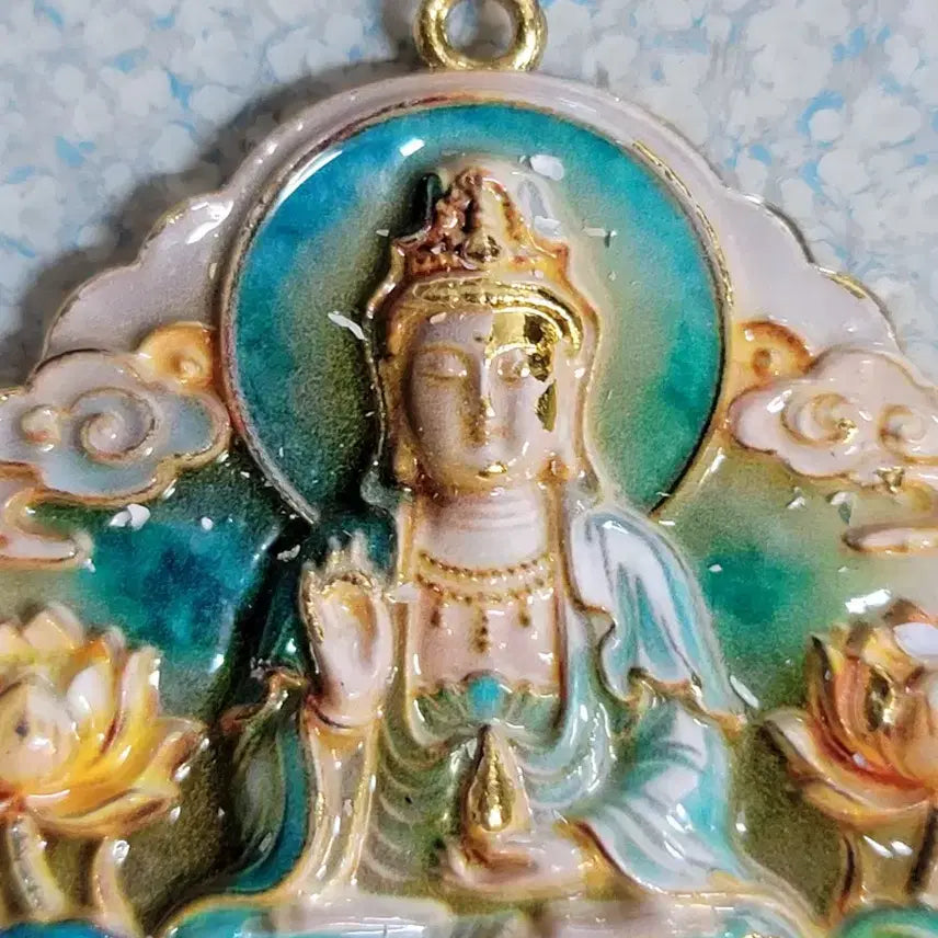 [BUNJANG] Gilded Bronze Buddhist Statue: Amitabha Buddha / ㅎ21.칠보불상.금동.불교.해탈.부처님.호신불.괴불.불상.관세음.비로자나불.금화.은화