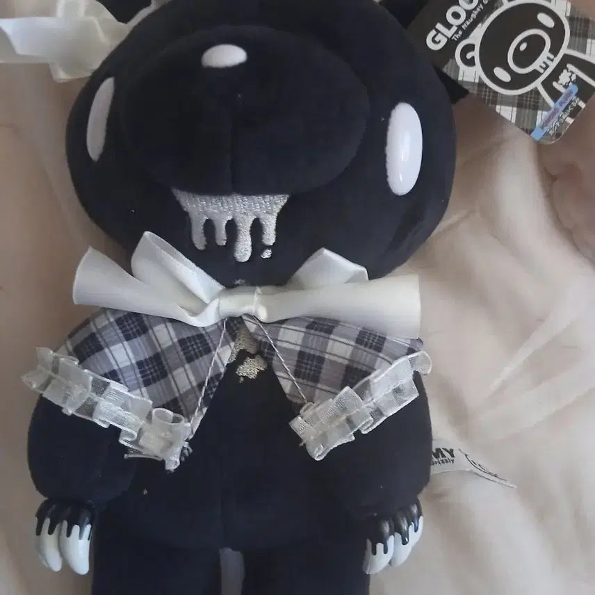 [BUNJANG] Gloomy Bear Plush Eye Patch Gothic Punk / 범용토끼 아이패치 글루미베어 인형 블랙 고스펑크 고딕