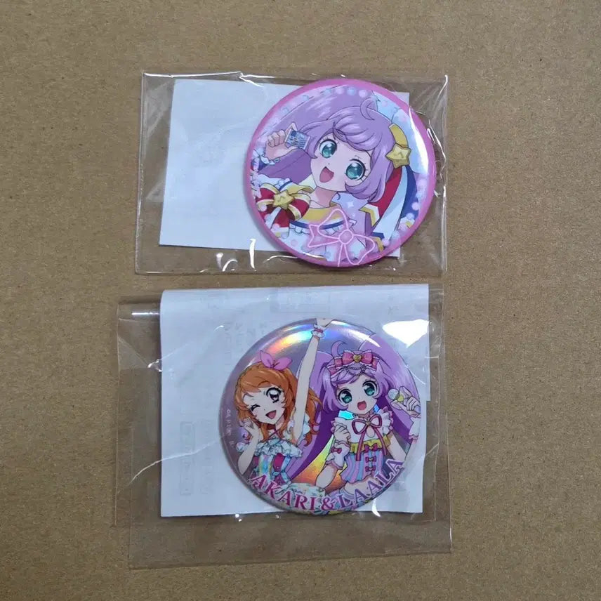 [BUNJANG] Pripara &amp; Aikatsu &amp; StarPara Akari Lala Can Badge Bundle Set (Unsealed) / 프리파라 마루쿠지 아이카츠 아이엠스타 카츠파라 스타파라 아카리 하늘 라라 캔뱃지 일괄 판매